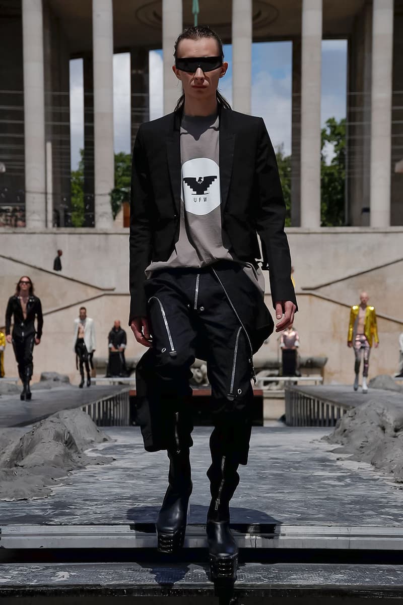 Rick Owens Spring/Summer 2020 Paris Fashion Week Men's SS20 Runway Collection Looks Tailoring Iridescent Coats Suits Streetwear Avant Garde