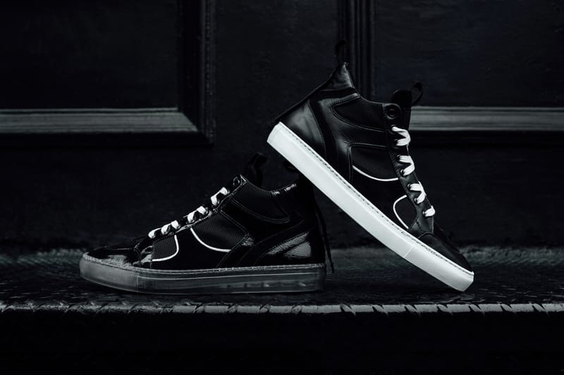 black luxury sneakers
