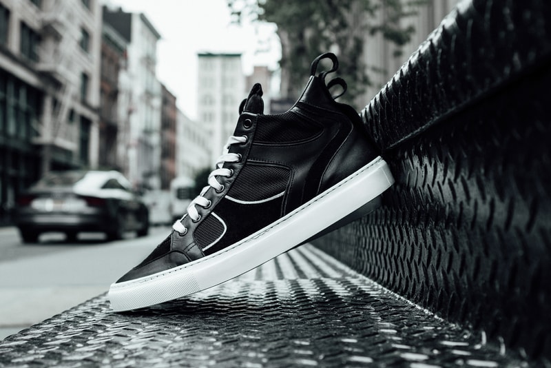 RtA Introduces a Duo of Luxury Sneakers black white leather mesh patent velour calf leather mesh translucent sole vitello grosgrain rayon ribbon la california los angeles 