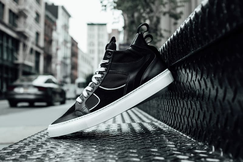 RtA Introduces a Duo of Luxury Sneakers black white leather mesh patent velour calf leather mesh translucent sole vitello grosgrain rayon ribbon la california los angeles