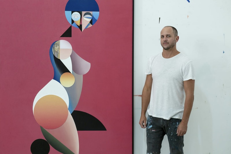 Ryan Hewett New Paintings Unit London South African Cape Town Portrait Faces Forms Figures abstract deconstruct dissect mayfair 