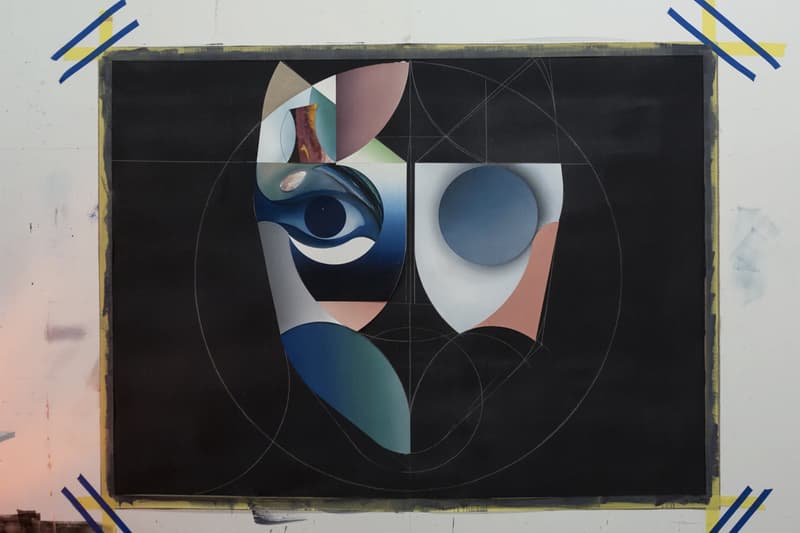 Ryan Hewett New Paintings Unit London South African Cape Town Portrait Faces Forms Figures abstract deconstruct dissect mayfair