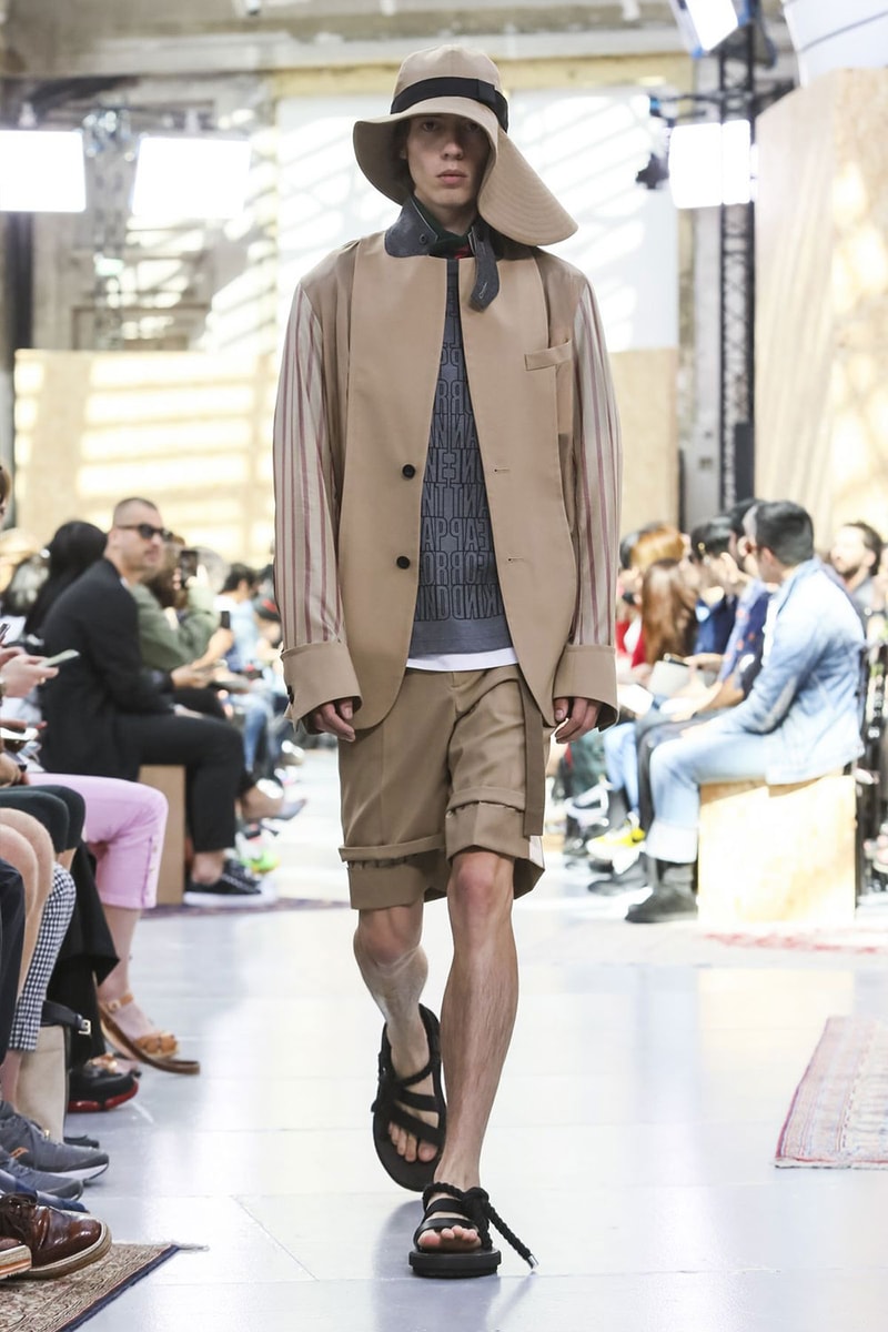 Sacai Paris Fashion Week Mens SS20 Runway Presentation military Chitose Abe