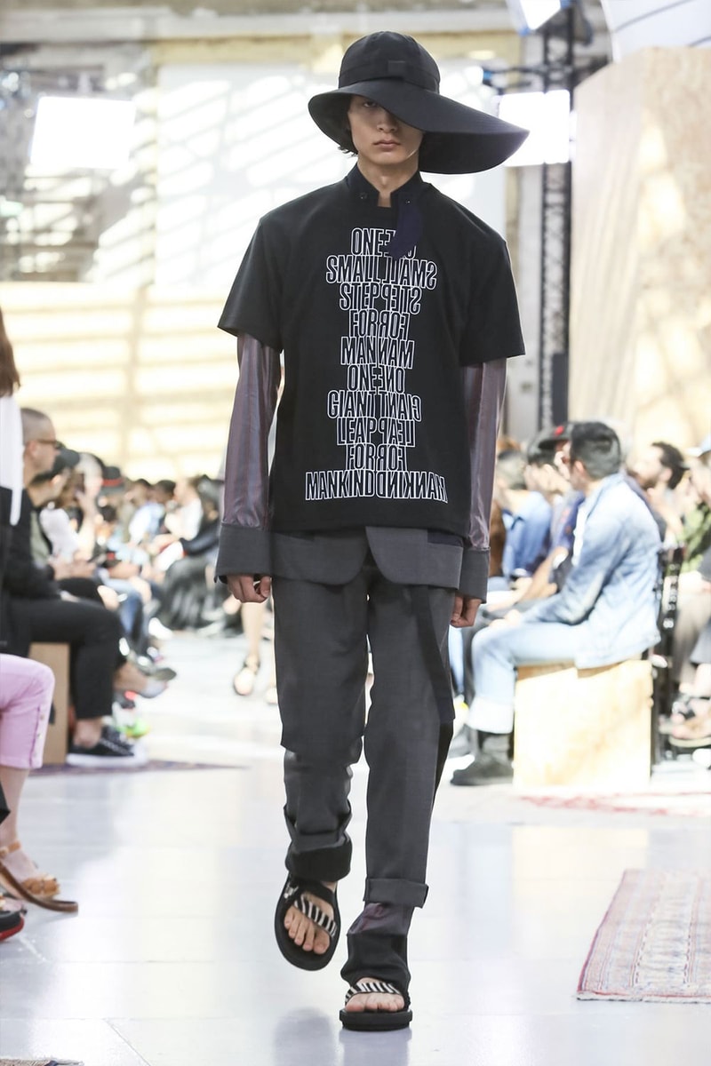 Sacai Paris Fashion Week Mens SS20 Runway Presentation military Chitose Abe