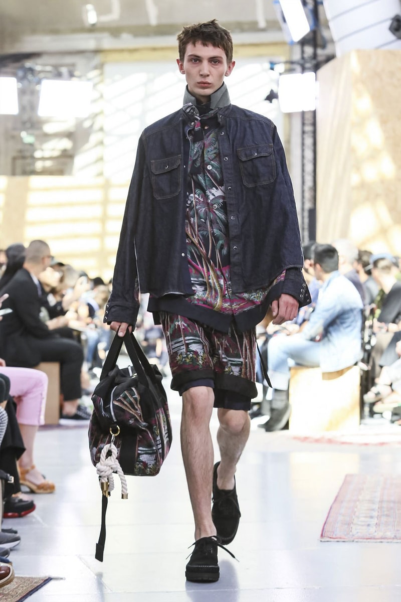 Sacai Paris Fashion Week Mens SS20 Runway Presentation military Chitose Abe
