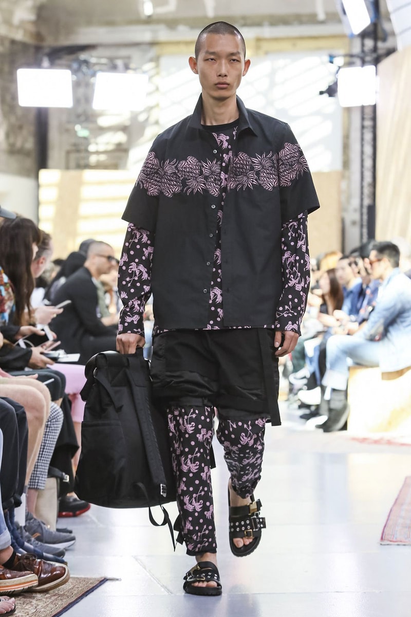 Sacai Paris Fashion Week Mens SS20 Runway Presentation military Chitose Abe