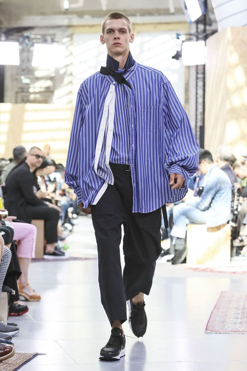 Sacai Paris Fashion Week Mens SS20 Runway Presentation military Chitose Abe