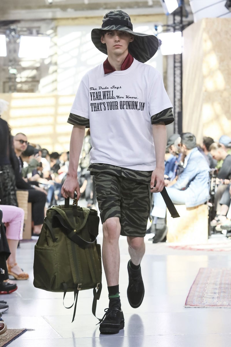 Sacai Paris Fashion Week Mens SS20 Runway Presentation military Chitose Abe