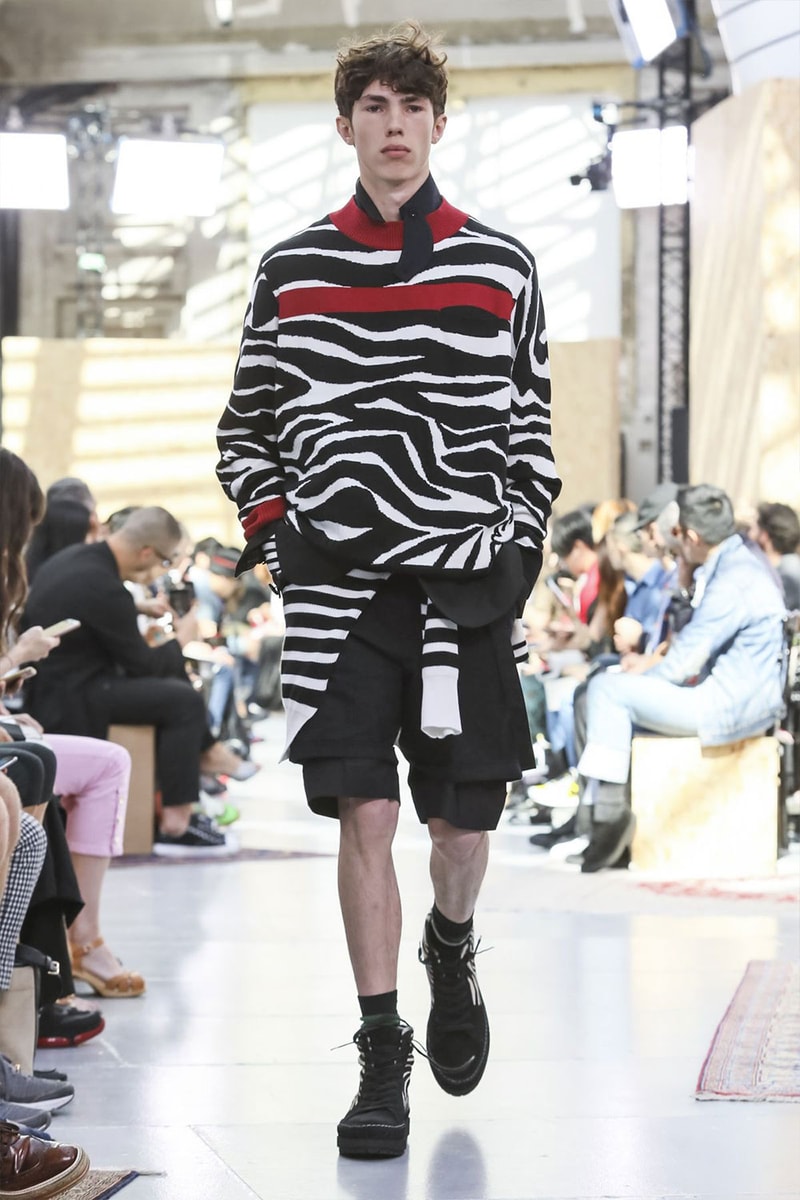 Sacai Paris Fashion Week Mens SS20 Runway Presentation military Chitose Abe