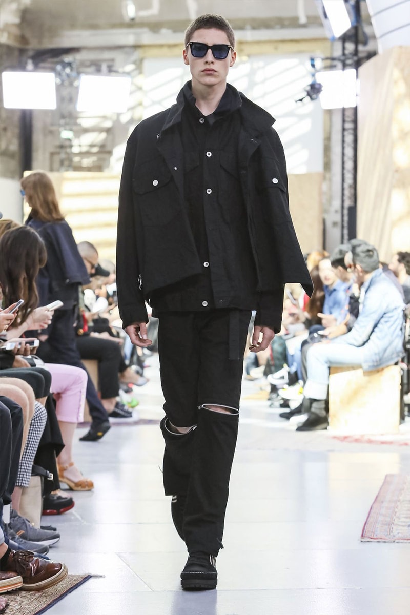 Sacai Paris Fashion Week Mens SS20 Runway Presentation military Chitose Abe