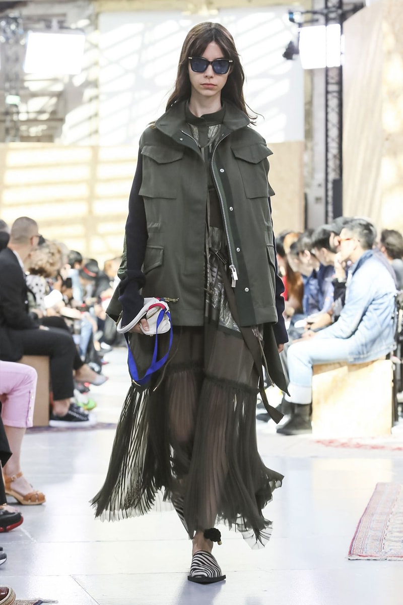 Sacai Paris Fashion Week Mens SS20 Runway Presentation military Chitose Abe