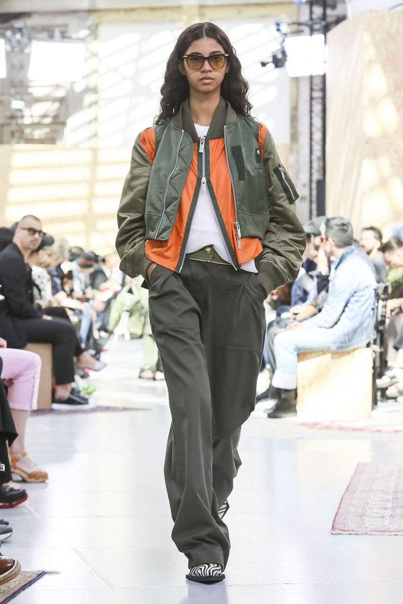 Sacai Paris Fashion Week Mens SS20 Runway Presentation military Chitose Abe