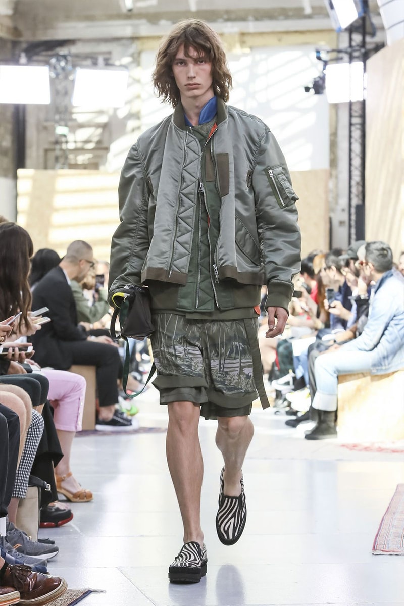 Sacai Paris Fashion Week Mens SS20 Runway Presentation military Chitose Abe