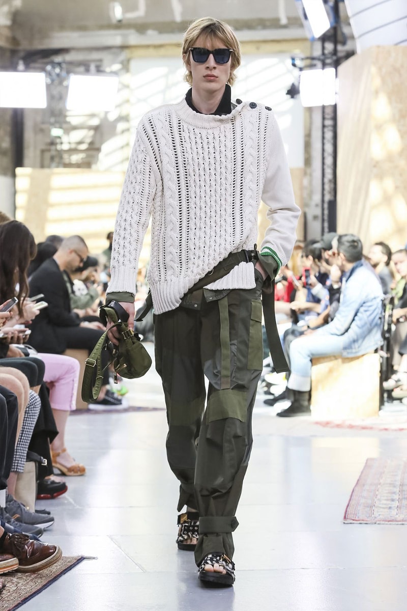 Sacai Paris Fashion Week Mens SS20 Runway Presentation military Chitose Abe