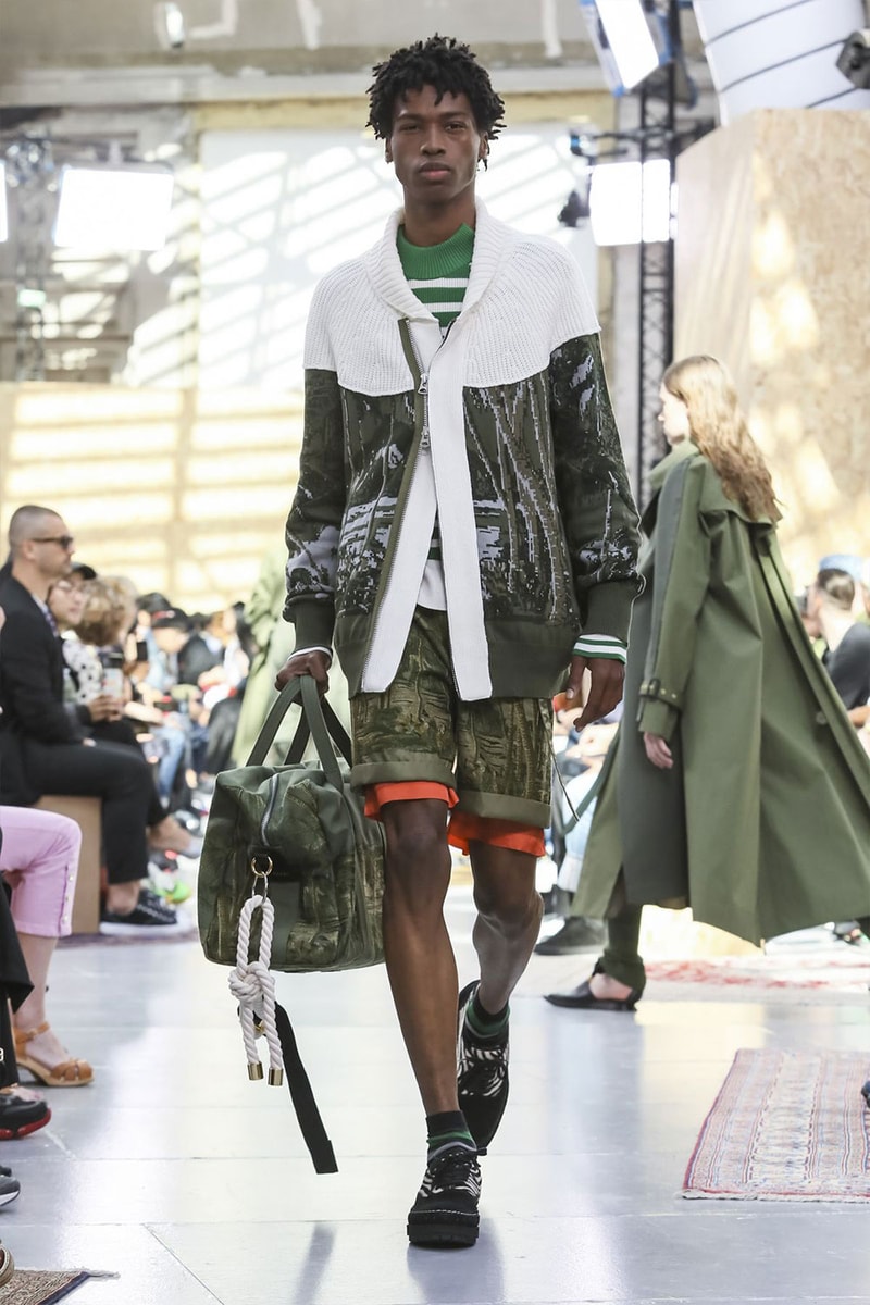 Sacai Paris Fashion Week Mens SS20 Runway Presentation military Chitose Abe