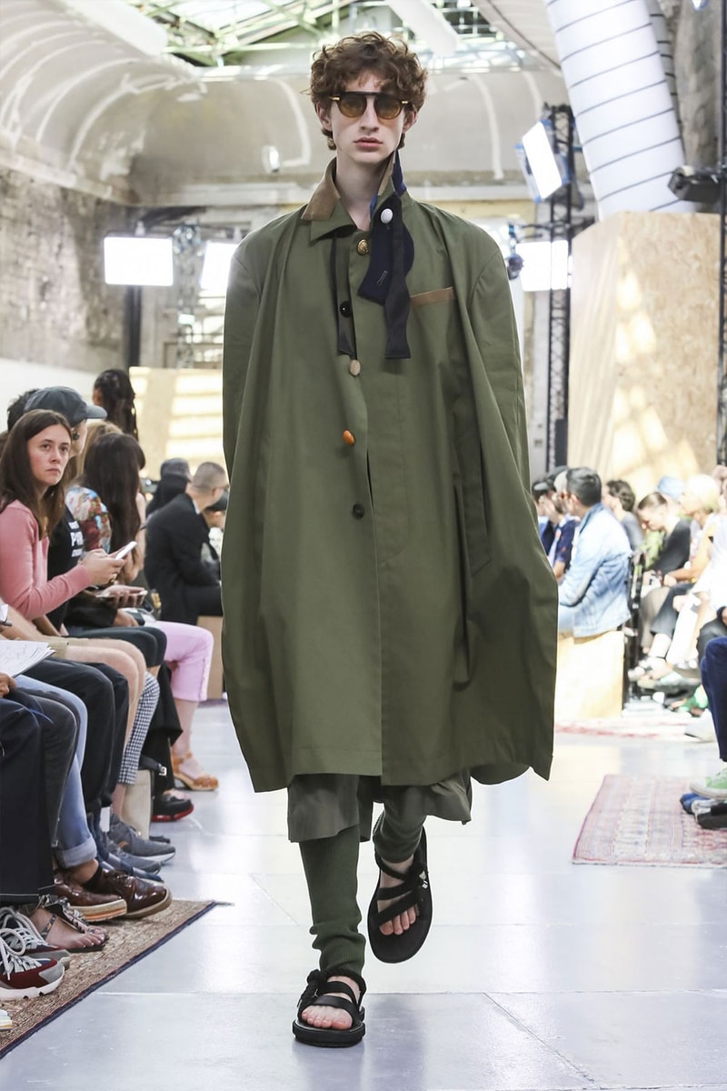 Sacai Paris Fashion Week Mens SS20 Runway Presentation military Chitose Abe