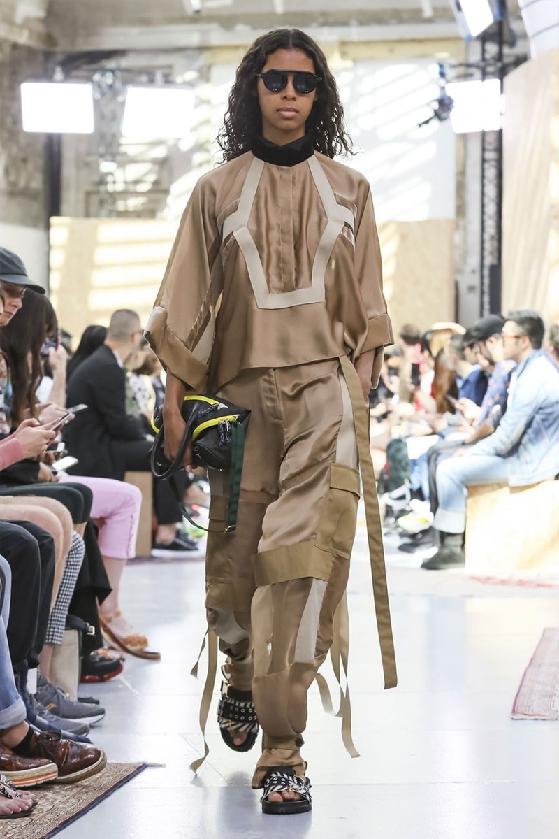 Sacai Paris Fashion Week Mens SS20 Runway Presentation military Chitose Abe