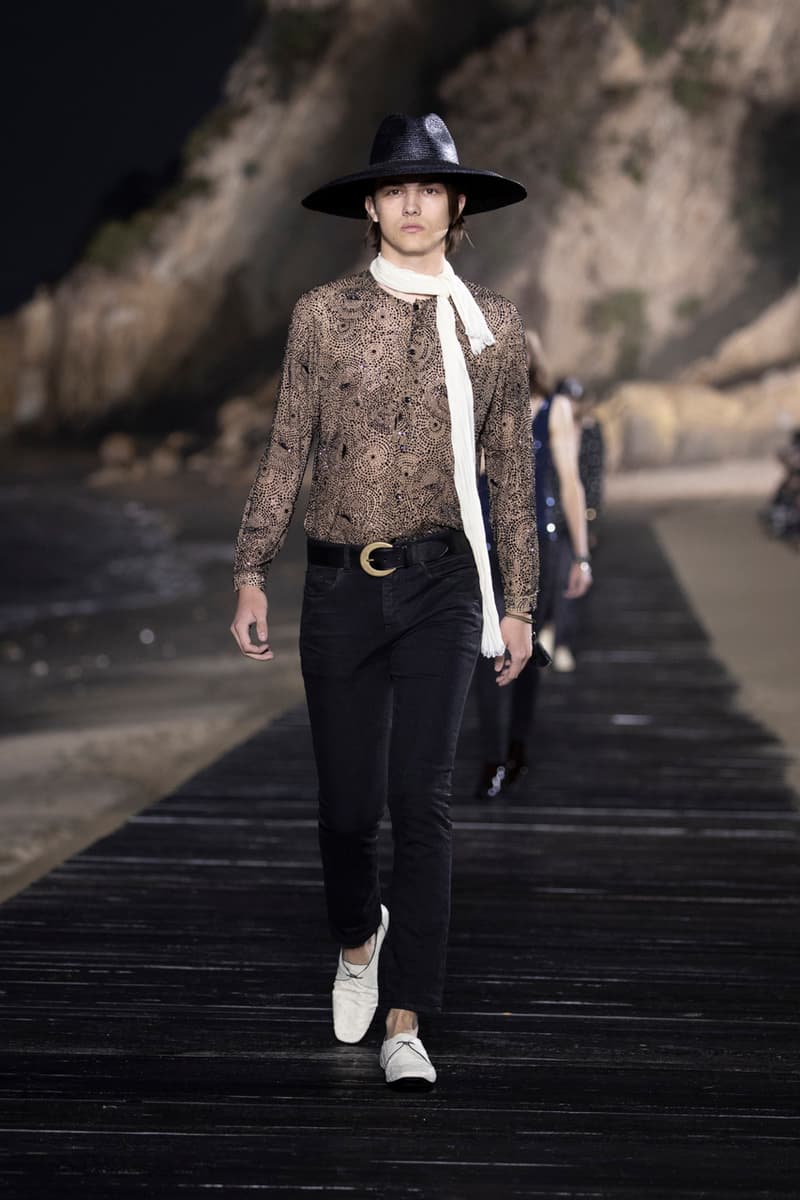 Saint Laurent Spring/Summer 2020 Collection runway ss20 fashion week presentation anthony vaccarello menswear