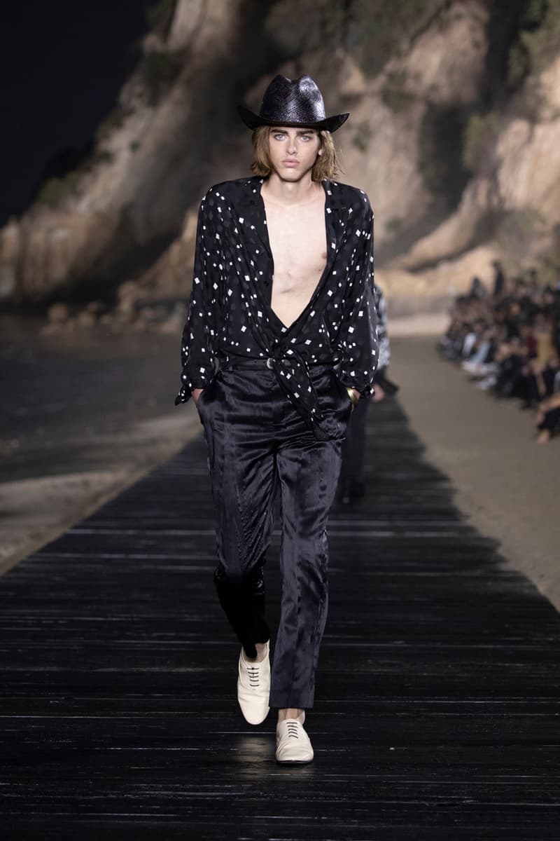 Saint Laurent Spring/Summer 2020 Collection runway ss20 fashion week presentation anthony vaccarello menswear