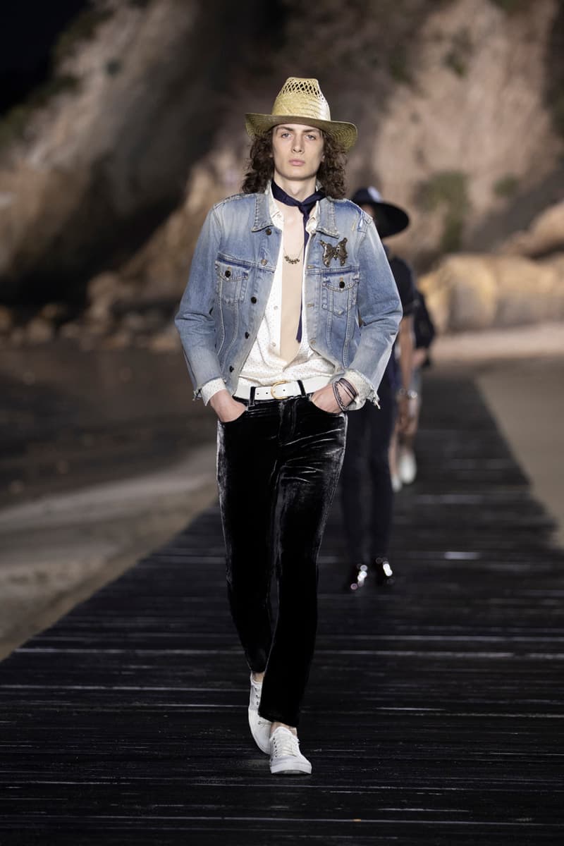 Saint Laurent Spring/Summer 2020 Collection runway ss20 fashion week presentation anthony vaccarello menswear