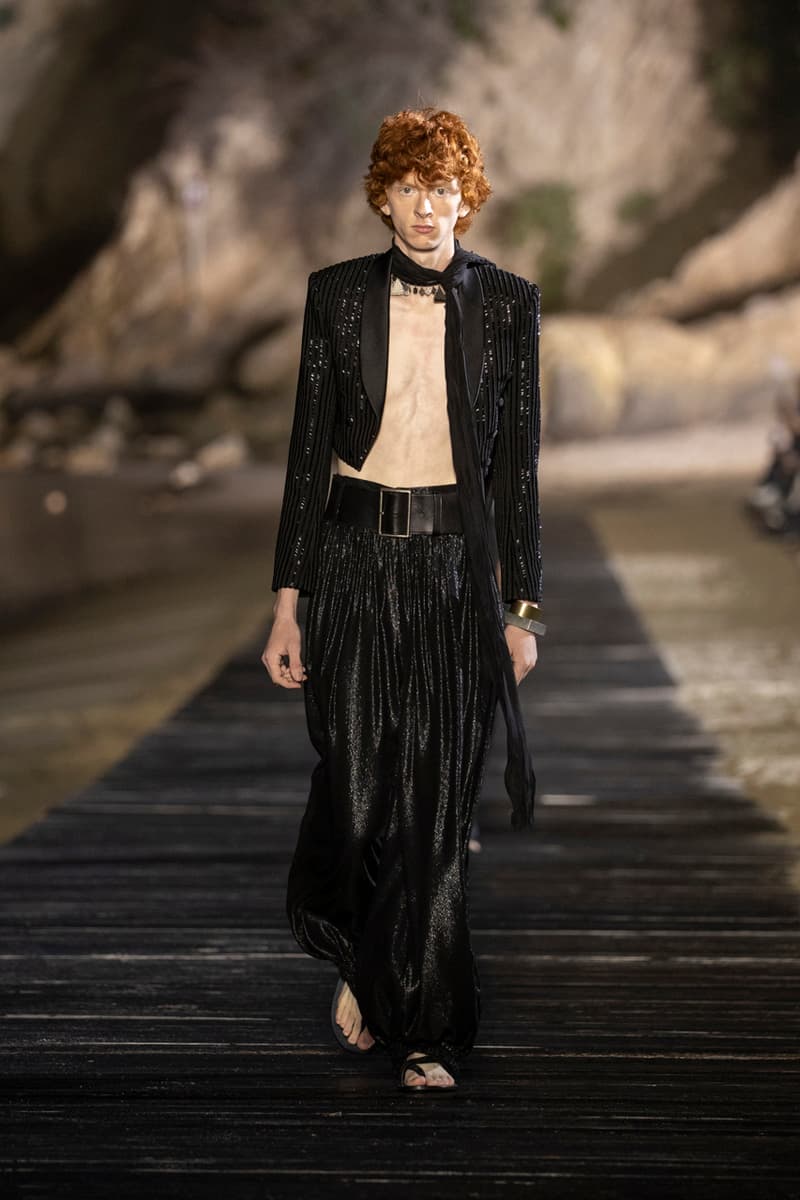 Saint Laurent Spring/Summer 2020 Collection runway ss20 fashion week presentation anthony vaccarello menswear