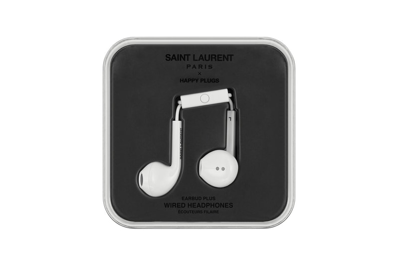 Saint Laurent YEVO Happy Plugs Earphones Charger Release Leopard Zebra Black Silver Gold