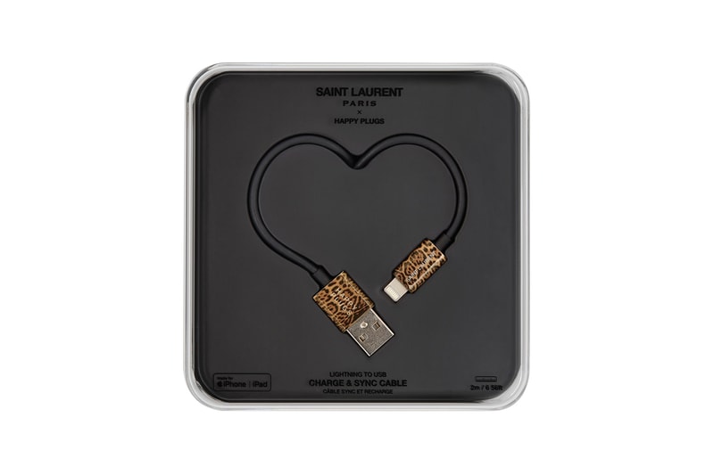 Saint Laurent YEVO Happy Plugs Earphones Charger Release Leopard Zebra Black Silver Gold