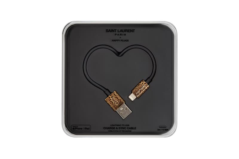 Saint Laurent YEVO Happy Plugs Earphones Charger Release Leopard Zebra Black Silver Gold