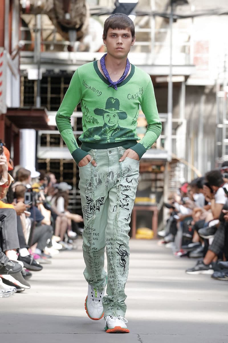 SANKUANZ Spring Summer 2020 Collection Paris Fashion Week Shangguan Zhe Sneaker protectors sandals cowboy western wear southern gothic grunge footwear