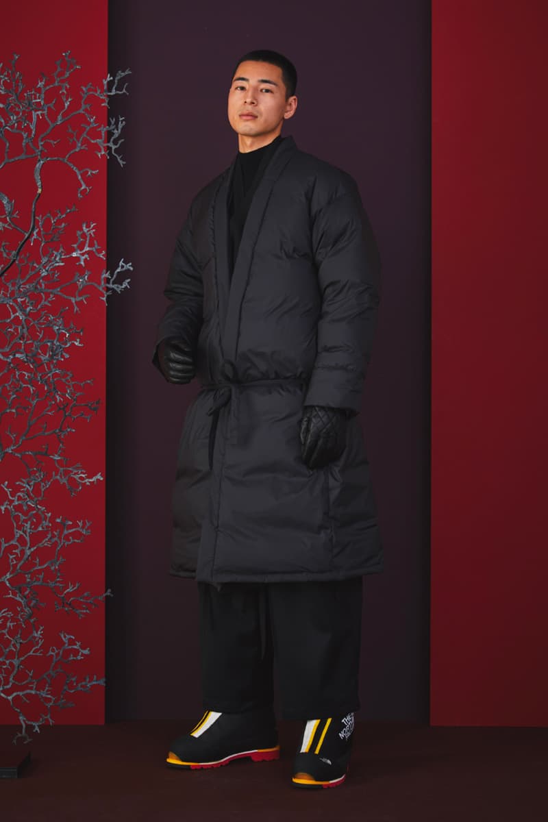 Sasquatchfabrix Fall Winter 2020 Collection Matsurowanumono kimono noragi traditional japanese japan streetwear denim paintsplatter velvet plaid gown happi sumi-e ink tokyo lookbook