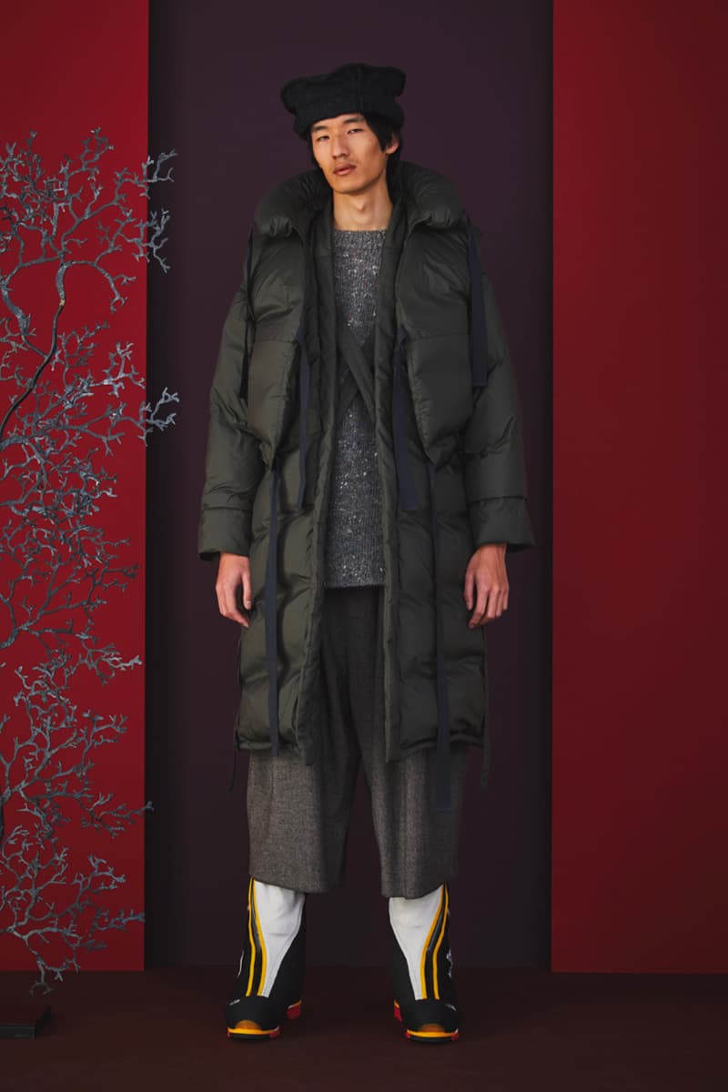 Sasquatchfabrix Fall Winter 2020 Collection Matsurowanumono kimono noragi traditional japanese japan streetwear denim paintsplatter velvet plaid gown happi sumi-e ink tokyo lookbook