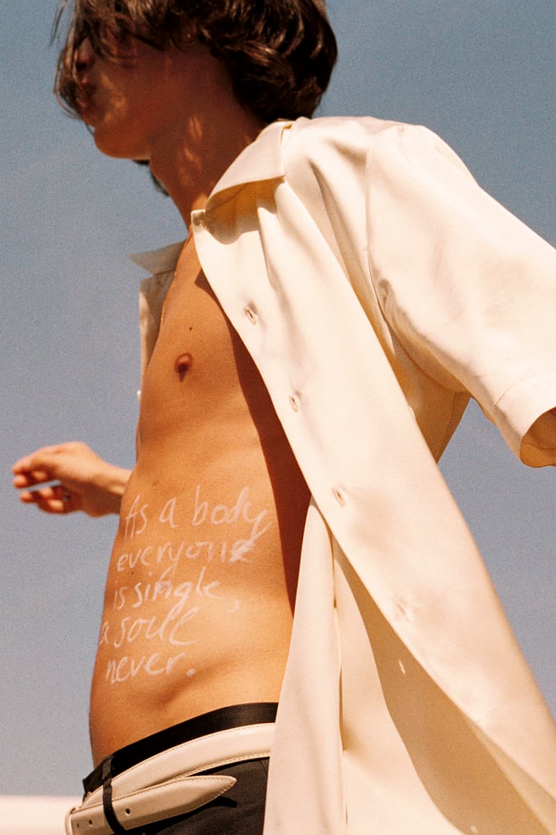 Séfr Spring/Summer 2020 SS20 Collection Lookbook Mood Book "White Fire" Linus Morales Photographed Erik Rödstam Art Directed Modelled Matthias El Koulali Tailoring Jackets Trousers Suits Shirts