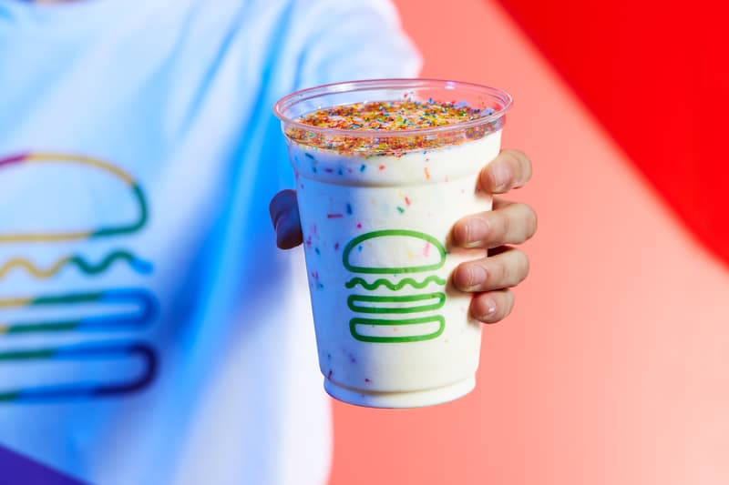 Shake Shack Releases Pride Shake & Merch limited edition milkshake t-shirts rainbow lgbqt pride month the trevor project