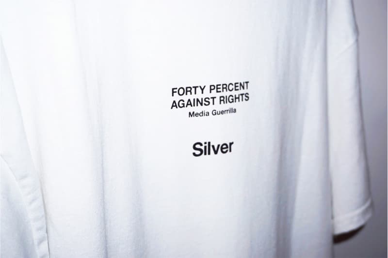 Silver FORTY PERCENT AGAINST RIGHTS Capsule FPAR Silver Magazine Takuya Chiba grind chief in editor Tetsu Nishiyama