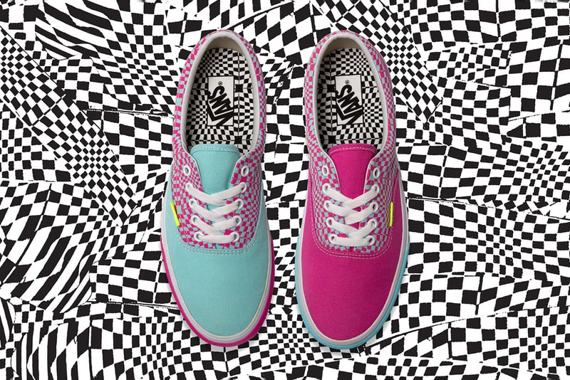 size? x Vans Era "Warped check" Collaboration Release info date checkerboard colorway drop exclusive june 7 2019 buy