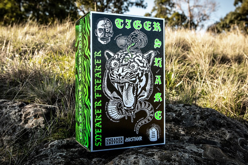 Sneaker Freaker x ASICS Friends & Family GEL-LYTE III "Neurotoxic" collaborations special packaging 