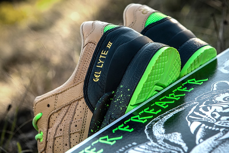 Sneaker Freaker x ASICS Friends & Family GEL-LYTE III "Neurotoxic" collaborations special packaging 