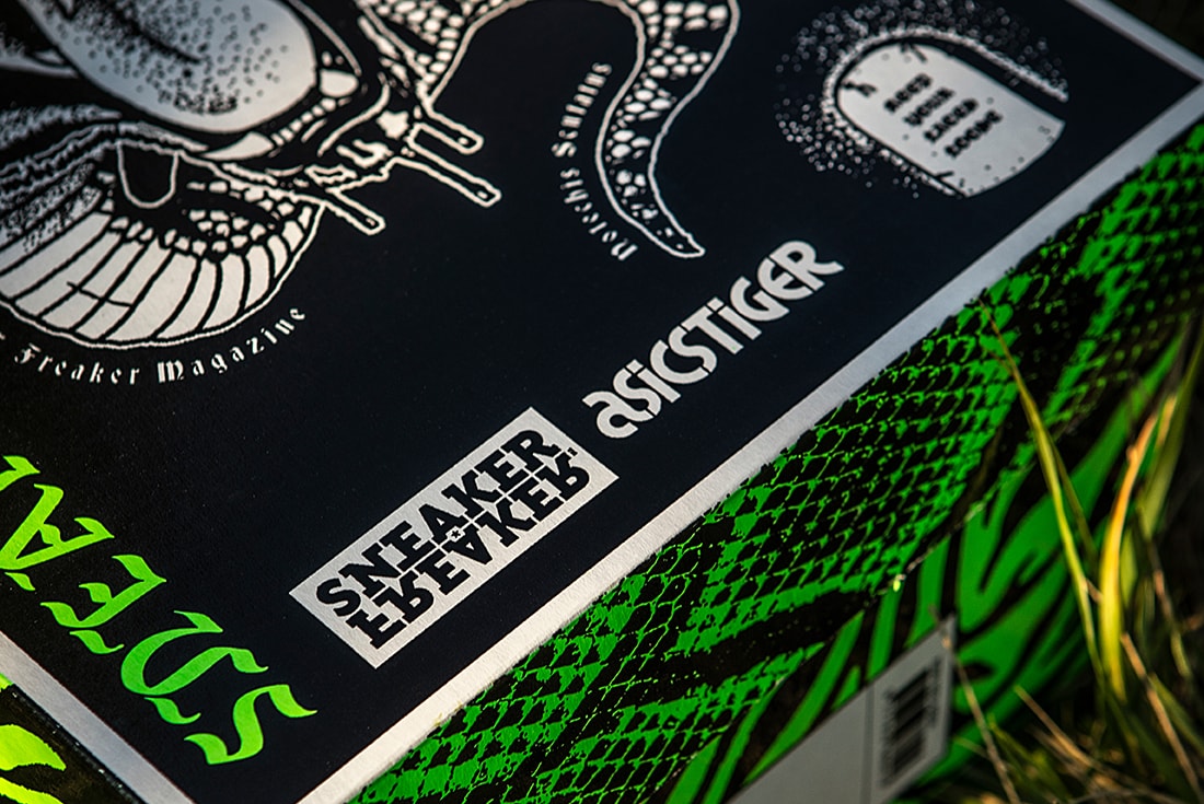 Sneaker Freaker x ASICS Friends & Family GEL-LYTE III "Neurotoxic" collaborations special packaging 