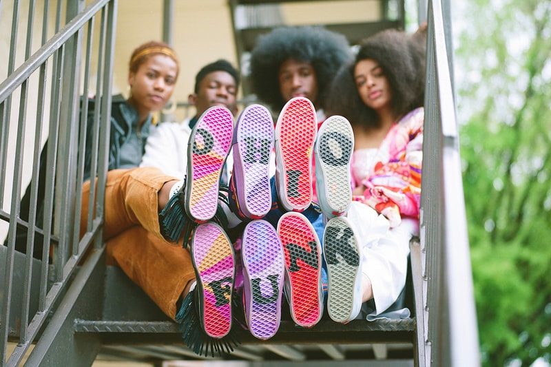 Sole Classics Vans The Funk Collection funk soul rock and roll hall of fame ohio retailer flower 70s chukka sk8-hi slip-on lx