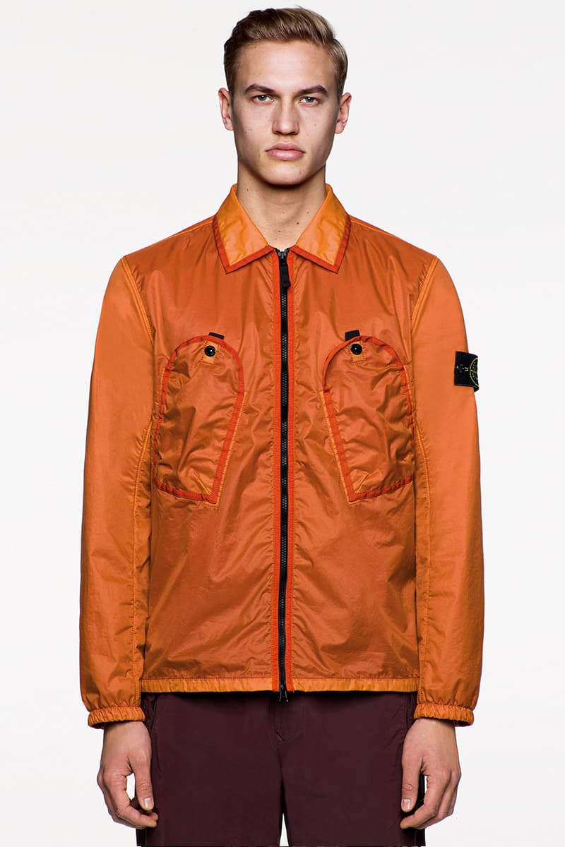 Stone Island FW19 Icon Imagery Lookbook Fall/Winter 2019 outerwear lifestyle formal military special fabrics dye treatment multi-colored ghost jackets vests sweaters knits 