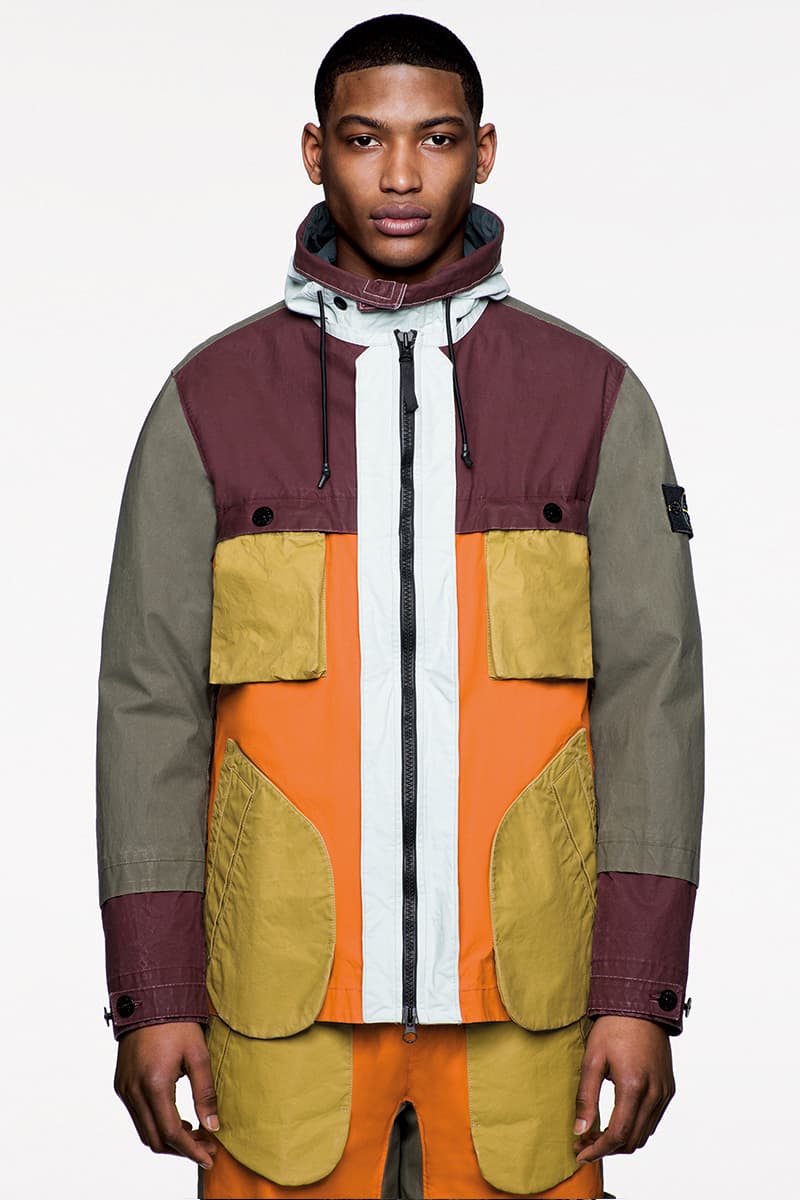 Stone Island FW19 Icon Imagery Lookbook Fall/Winter 2019 outerwear lifestyle formal military special fabrics dye treatment multi-colored ghost jackets vests sweaters knits