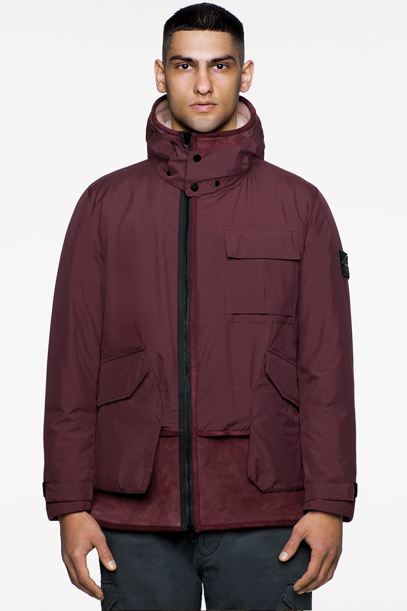 Stone Island FW19 Icon Imagery Lookbook Fall/Winter 2019 outerwear lifestyle formal military special fabrics dye treatment multi-colored ghost jackets vests sweaters knits