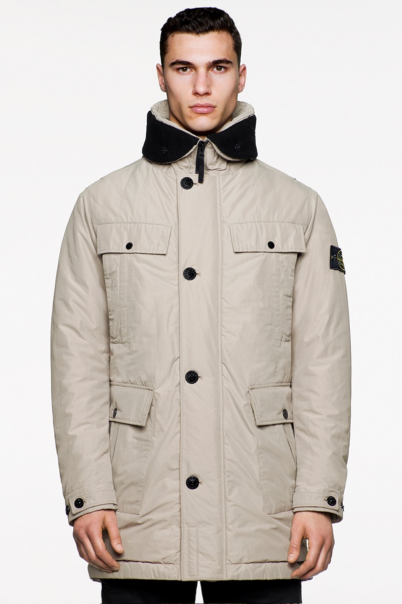 Stone Island FW19 Icon Imagery Lookbook Fall/Winter 2019 outerwear lifestyle formal military special fabrics dye treatment multi-colored ghost jackets vests sweaters knits 