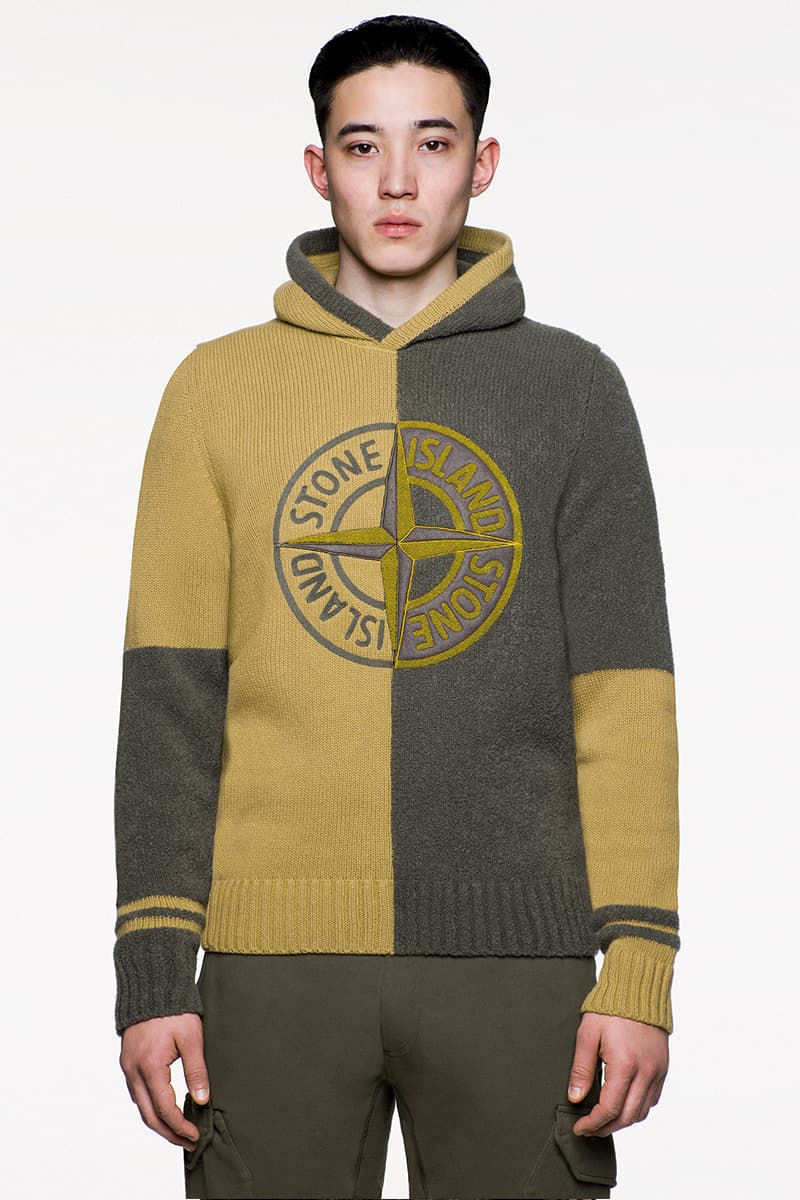 Stone Island FW19 Icon Imagery Lookbook Fall/Winter 2019 outerwear lifestyle formal military special fabrics dye treatment multi-colored ghost jackets vests sweaters knits