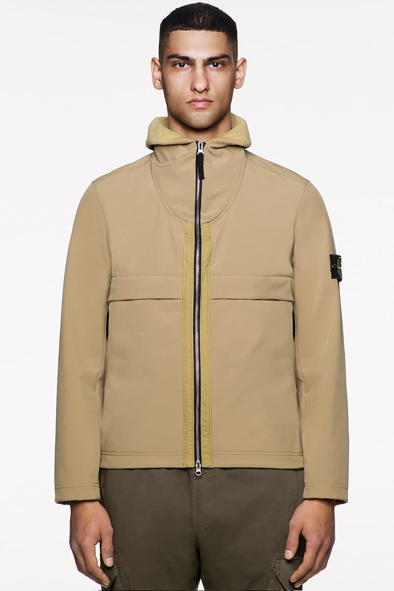 Stone Island FW19 Icon Imagery Lookbook Fall/Winter 2019 outerwear lifestyle formal military special fabrics dye treatment multi-colored ghost jackets vests sweaters knits