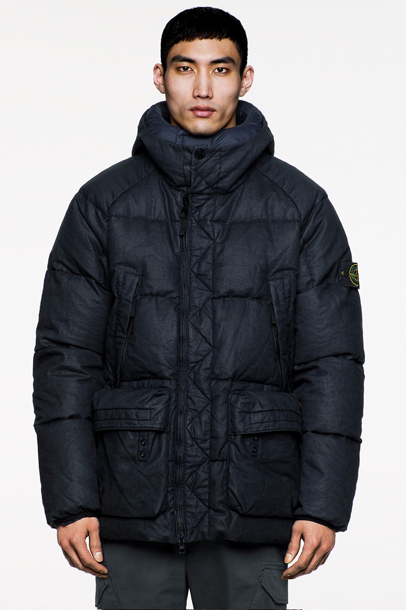Stone Island FW19 Icon Imagery Lookbook Fall/Winter 2019 outerwear lifestyle formal military special fabrics dye treatment multi-colored ghost jackets vests sweaters knits 