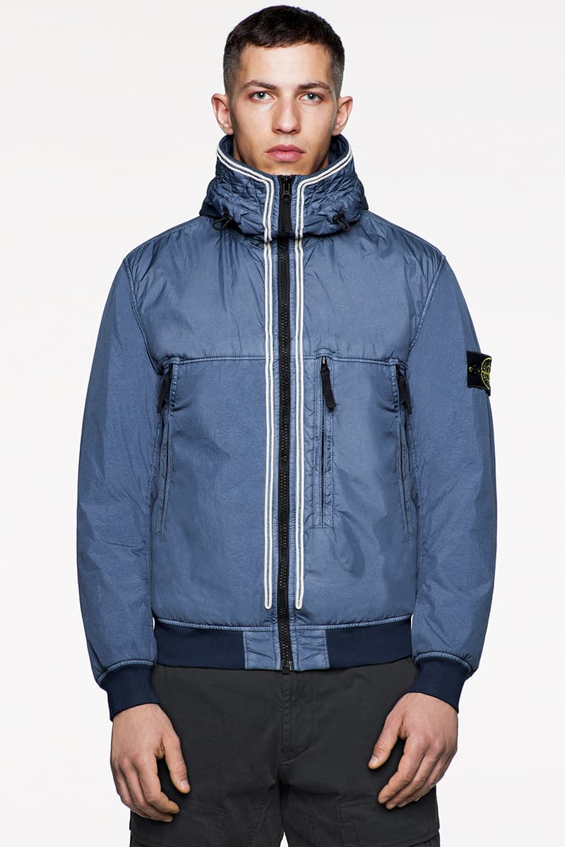 Stone Island FW19 Icon Imagery Lookbook Fall/Winter 2019 outerwear lifestyle formal military special fabrics dye treatment multi-colored ghost jackets vests sweaters knits 