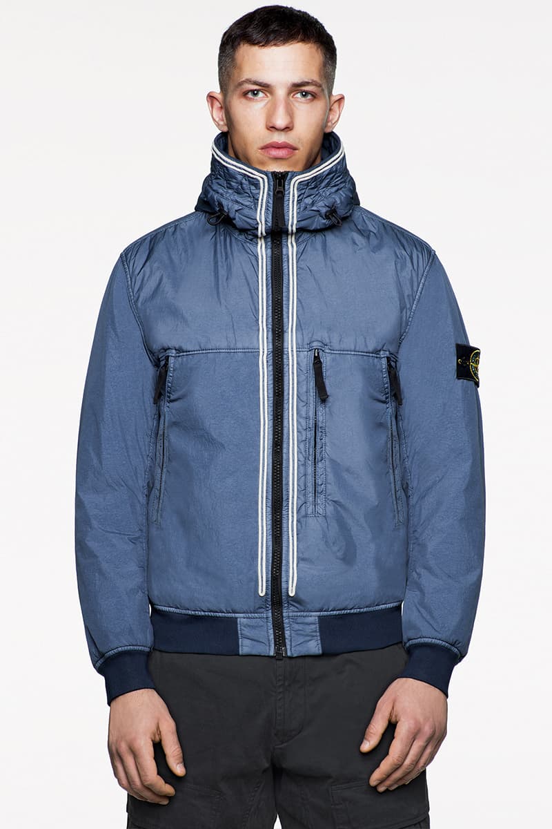 Stone Island FW19 Icon Imagery Lookbook Fall/Winter 2019 outerwear lifestyle formal military special fabrics dye treatment multi-colored ghost jackets vests sweaters knits