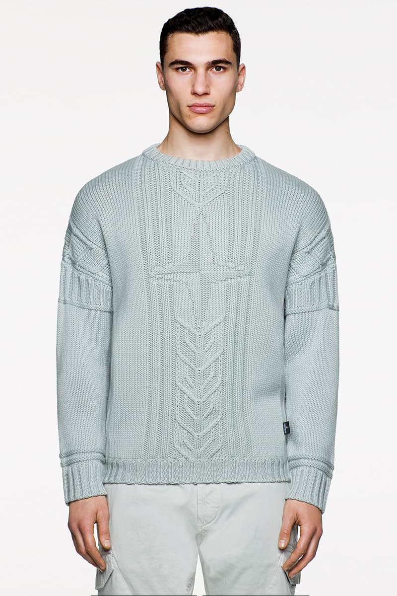 Stone Island FW19 Icon Imagery Lookbook Fall/Winter 2019 outerwear lifestyle formal military special fabrics dye treatment multi-colored ghost jackets vests sweaters knits