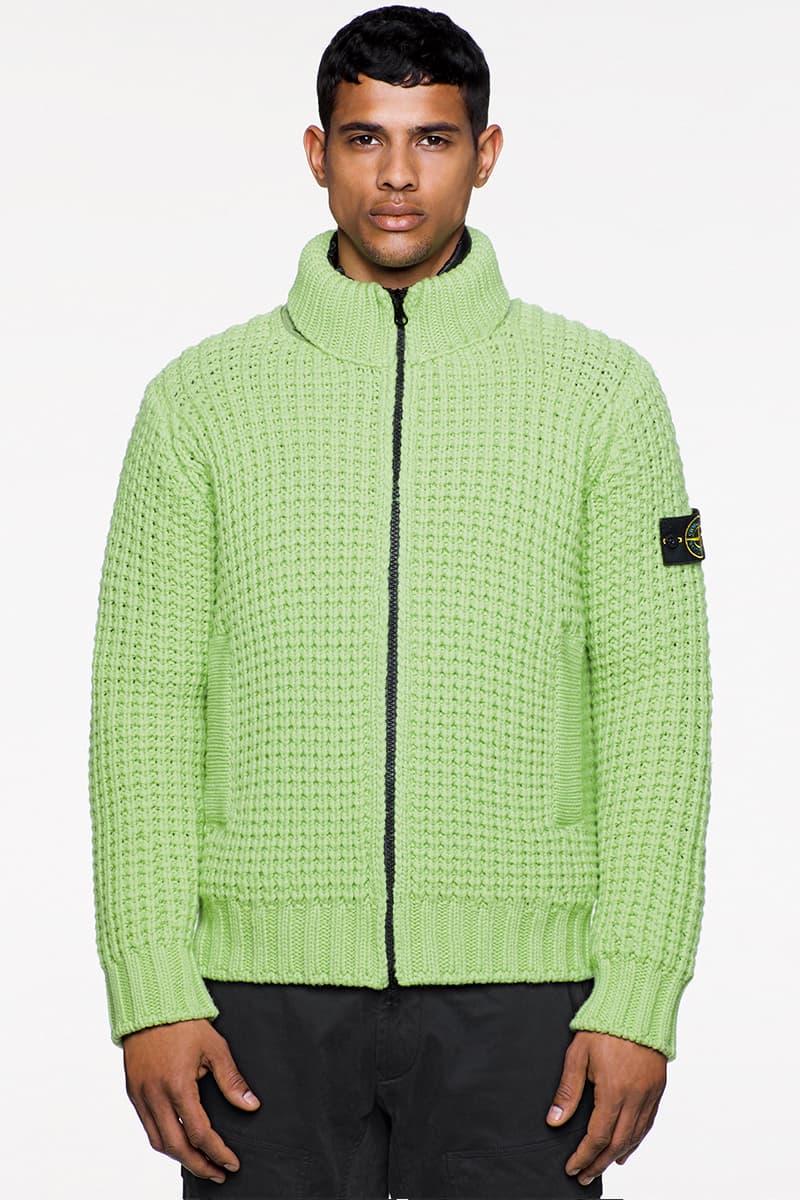 Stone Island FW19 Icon Imagery Lookbook Fall/Winter 2019 outerwear lifestyle formal military special fabrics dye treatment multi-colored ghost jackets vests sweaters knits